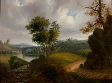 Samuel Lancaster Gerry (Am. 1813-1891), Big Tree, 1839, Oil on panel, framed