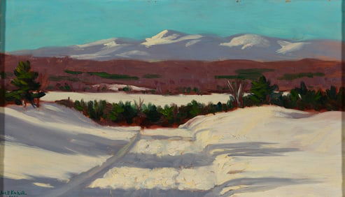 Joseph Kahill (Am. 1882-1957), Western Maine, 1935, Oil on panel, framed