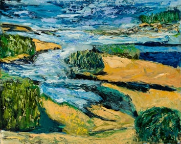 Arthur DiMambro (Am. 1928-2016), Inlet, 2011, Oil on masonite, unframed