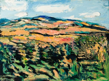 Arthur DiMambro (Am. 1928-2016), Mt. Agamenticus, 2014, Oil on masonite, framed