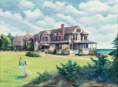 Tom Hinkle (Am. 20th/21st Century), "Greystone 1910" 2007, Oil on canvas, framed