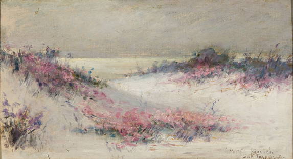 Maren Margrethe Froelich (Am. 1868-1921), "San Francisco", Oil on panel, framed: Maren Margrethe Froelich (Am. 1868-1921) "San Francisco" Oil on panel, framed Signed and titled l.r. 7 3/4" x 13 7/8" actual, 10 1/4" x 16 1/2" framed Provenance: <
