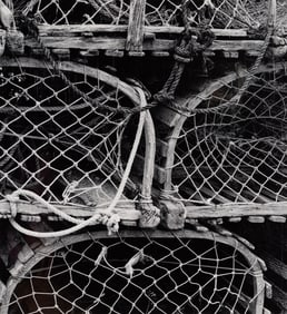 Henry Gilpin (Am. 1922-2011), Lobster Traps, 1992, Gelatin silver print, matted