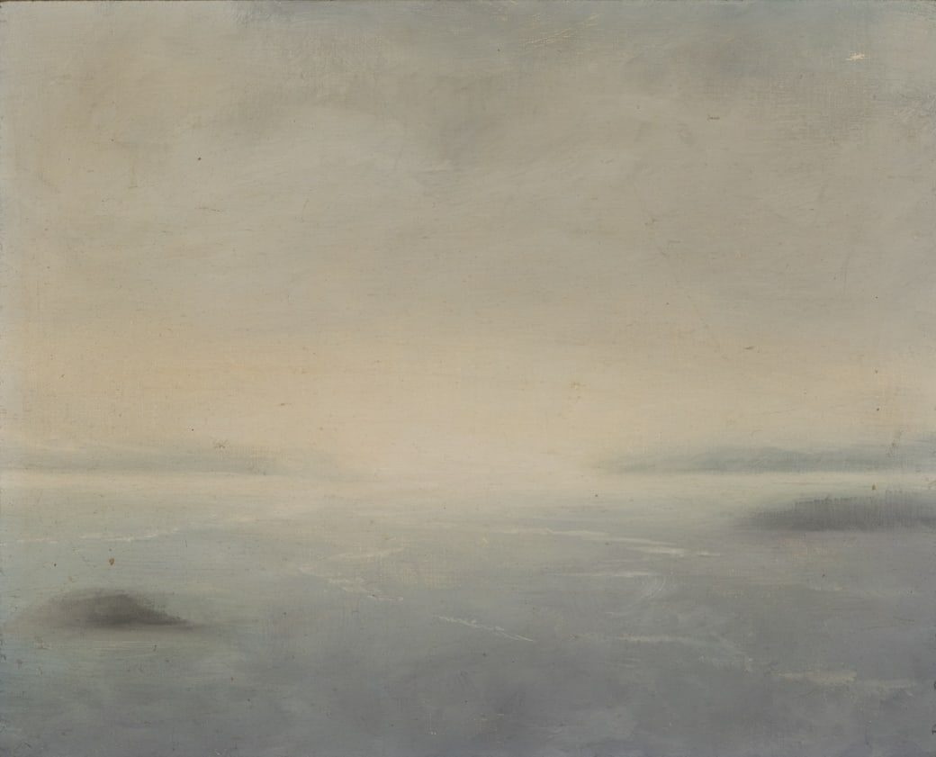Dozier Bell (Am. b. 1957), Dawn, 1982, Oil on canvas, framed: Dozier Bell (Am. b. 1957) Dawn, 1982 Oil on canvas, framed Signed and dated l.r. 15 15/16" x 20" actual, 16 1/8" x 23" framed Provenance: From the Collecti