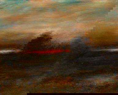 Dennis Sheehan (Am. b. 1950), Untitled, Oil on canvas, framed: Dennis Sheehan (Am. b. 1950) Untitled Oil on canvas, framed Unsigned 15 7/8" x 19 7/8" actual, 22 5/8" x 26 1/2" framed Provenance:  Private Collection, New