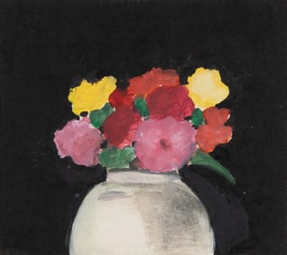 Robert Kulicke (Am. 1924-2007), Bouquet, c. 1960, Gouache and watercolor on paper, framed under