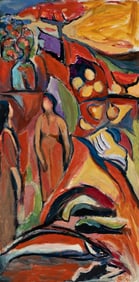 Arthur DiMambro (Am. 1928-2016), #632 (Untitled), 2013, Oil on masonite, framed in Tuveson Studios