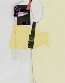 John Laurent (Am. 1921-2005), "Roy 'Little Jazz' Eldridge" 1992, Acrylic and collage on board,