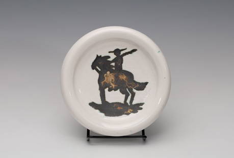 Pablo Picasso (Sp. 1881-1973), Picador, Ceramic: Pablo Picasso (Sp. 1881-1973) Picador Ceramic "Edition Picasso" incised and Madoura stamp on underside Approx. 6" x 6" x 1 3/8" actual Provenance:  Private C