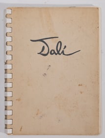 Salvador Dali (Sp. 1904-1989), Catalog of Works by Salvador Dali, 1956, with Sketch and Inscription,