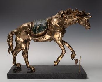 Salvador Dali (Sp. 1904-1989), Horse Saddled with Time, Bronze, lost wax process