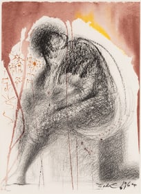 Salvador Dali (Sp. 1904-1989), Sedet Sola Civitas Plena Populo, 1969, Lithograph, framed under glass