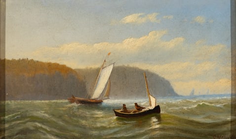 Charles H. Gifford (Am. 1839-1904), Coast of Grand Manan, Oil on board, framed
