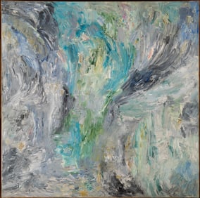 Shirley Goldfarb (Am. 1925-1980), Untitled, 1957, Oil on canvas, framed