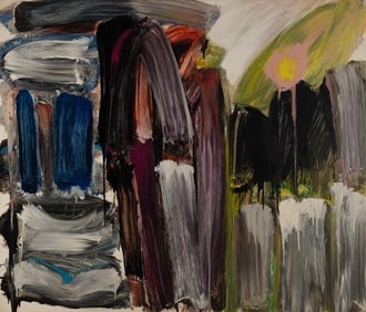 Ernest Briggs (Am. 1923-1984), Untitled, 1973, Oil on canvas, framed