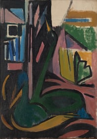 Charles DuBack (Am. 1926-2015), Two Birds, Oil on canvas, framed