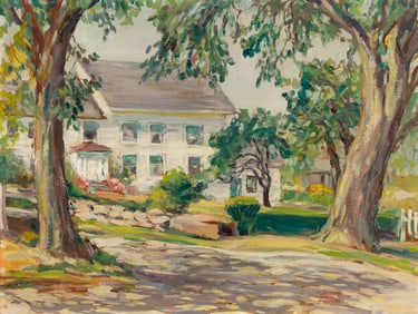 Florence White Williams (Am. 1895-1953), "This is New England" Rockport, Massachusetts, Oil on