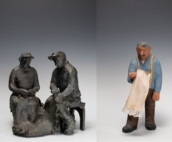 Emily Muir (Am. 1904-2003), Two Sculptures