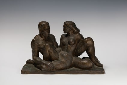 William Zorach (Am. 1887-1966), Youth, Bronze