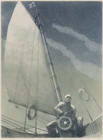 Yngve Edward Soderberg (Am. 1896-1972), "Night Watch" , Etching and aquatint on paper, framed under