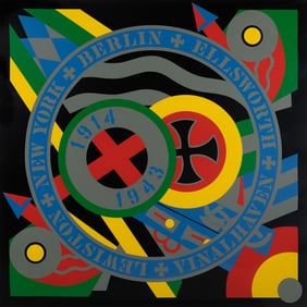 Robert Indiana (Am. 1928-2018), The Hartley Elegies - KvF X, 1991, Silkscreen on paper, framed under