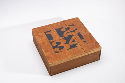 Robert Indiana (Am. 1928-2018), Numbers, 1966, Set of 4 color screenprints on wood panels in wood