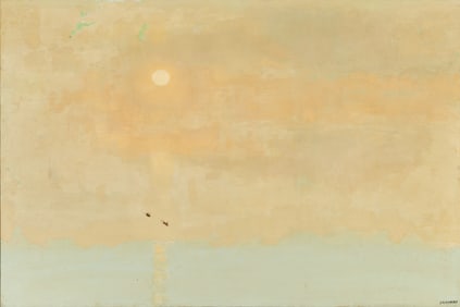 Murray Hantman (Am. 1904-1999), Sun, Oil on canvas, framed