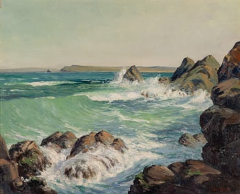 George Turland Goosey (Br. 1877-1947), "Glory of the Morn", Oil on canvas, framed