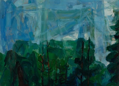 Carl Ashby (Am. 1914-2004), "Maine" 1956, Oil on masonite, framed