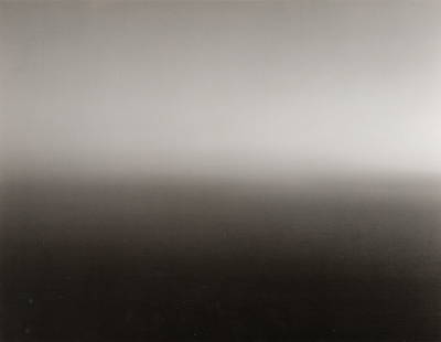Hiroshi Sugimoto (Jap. 20th Century), "Time Exposed #324: Mediterranean Sea La Ciotat" 1989, Offset: Hiroshi Sugimoto (Jap. 20th Century) "Time Exposed #324: Mediterranean Sea La Ciotat" 1989 Offset lithograph, framed under glass Title and date embossed l.c., image number "324" embossed l.r. <