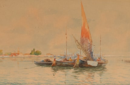 Guido Agostini (It. 19th Century), St. Francis of the Desert Island Monastery, Venice, Italy,