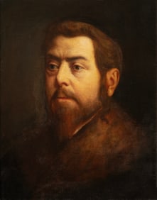 School of Isador Kaufman (Am. 1854-1921), Portrait of a Man in a Fur Coat, Oil on canvas, unframed
