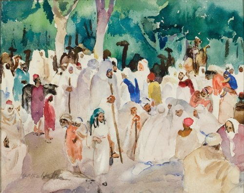 Martha Walter, Tunisian Park: Martha Walter Am. 1875–1976 Tunisian Park Signed "Martha Walter" l.l. Watercolor 7 1/2 x 9 1/2 in. sight (19.1 x 24.1 cm) sight