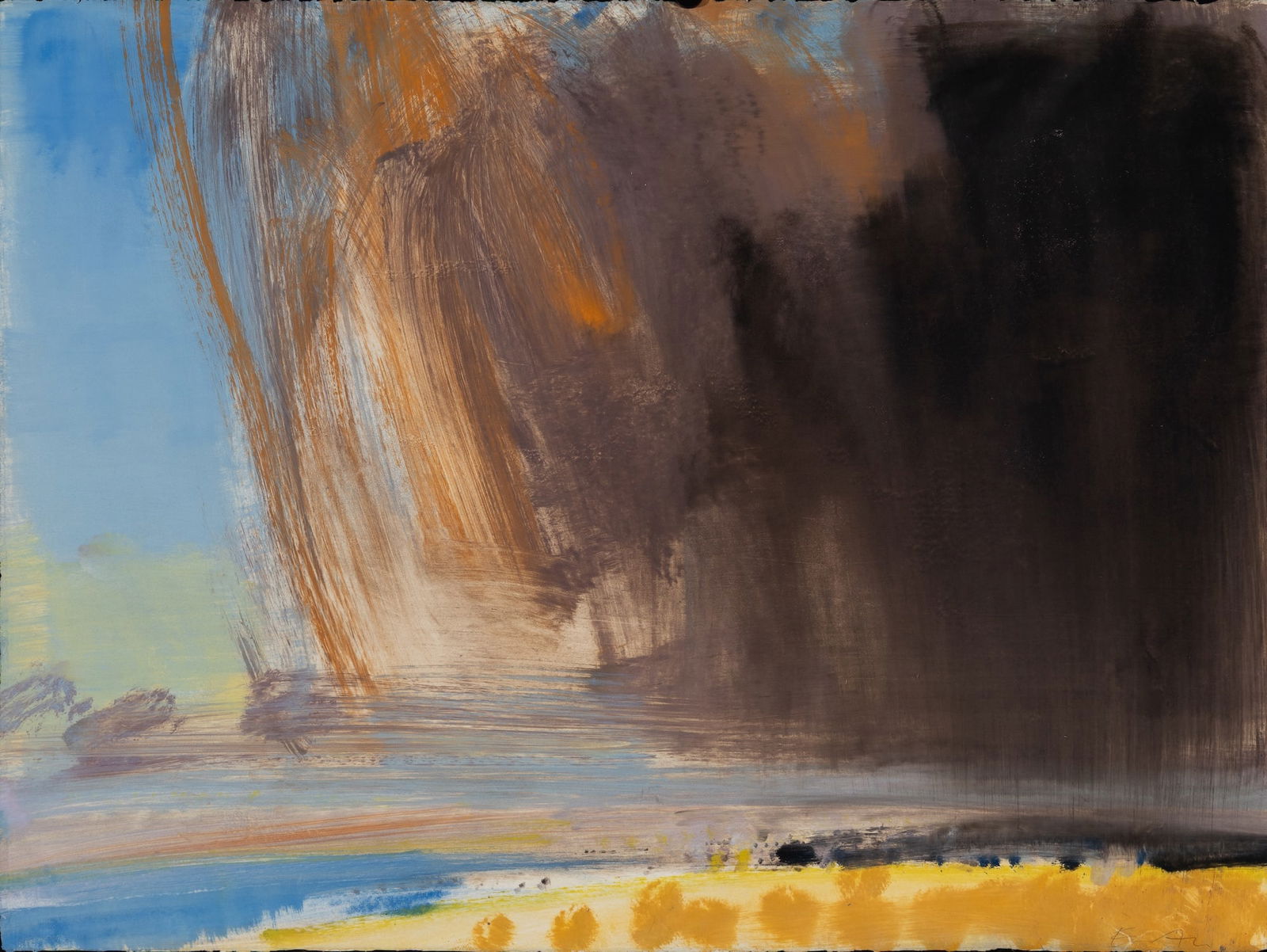 Eric Aho (Am. b. 1966), "Johnson Suite (Champlain)" 2000, Monotype, unframed: Eric Aho (Am. b. 1966) "Johnson Suite (Champlain)" 2000 Monotype, unframed Signed l.r., titled on verso 22 3/8" x 29 7/8" actual Provenance: Private collect