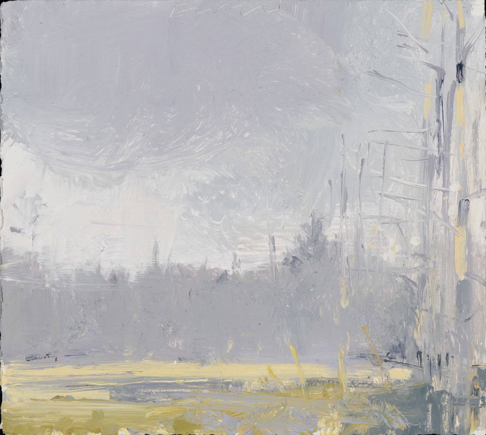 Eric Aho (Am. b. 1966), "Townsend no. 3" 2003, Acrylic on paper, unframed (1 of 4)