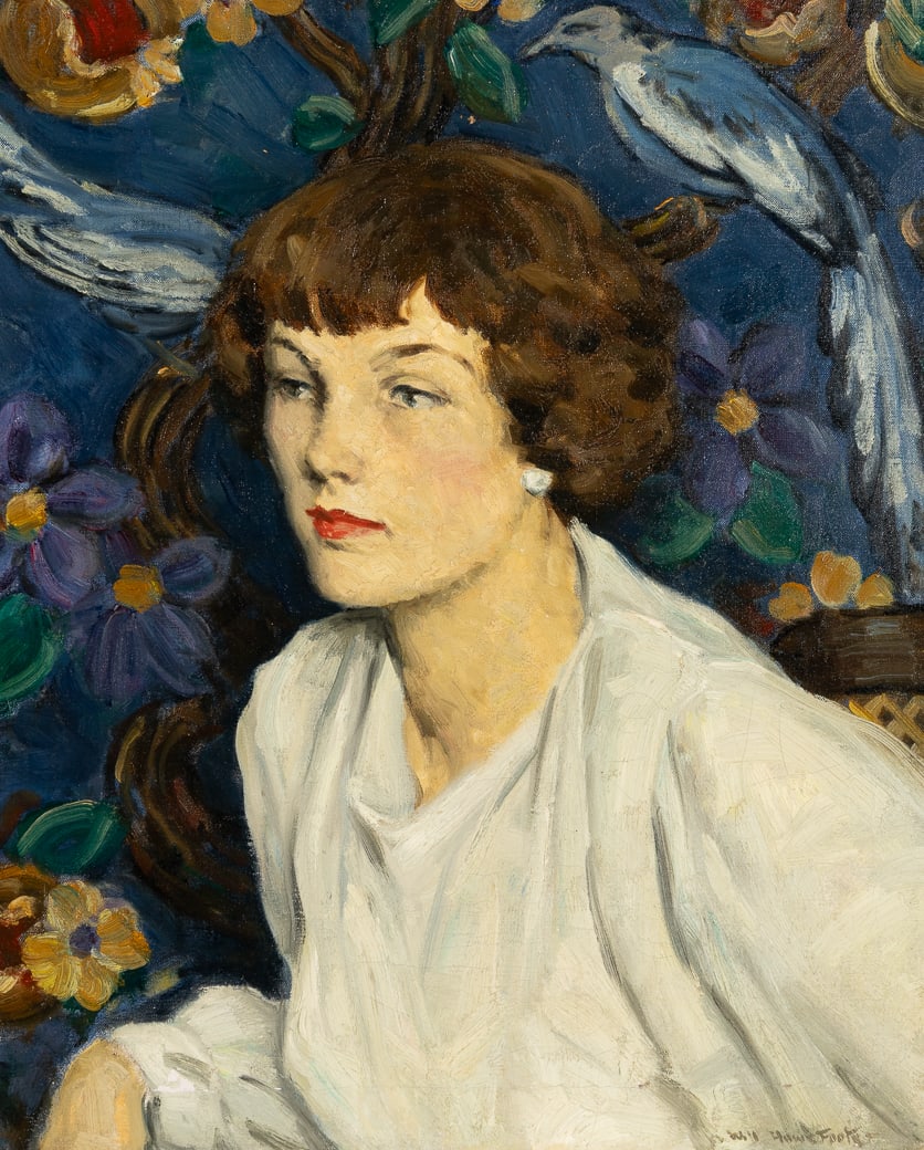 Will Howe Foote (Am. 1874-1965), Woman in White, c. 1935, Oil on canvas, framed (1 of 6)
