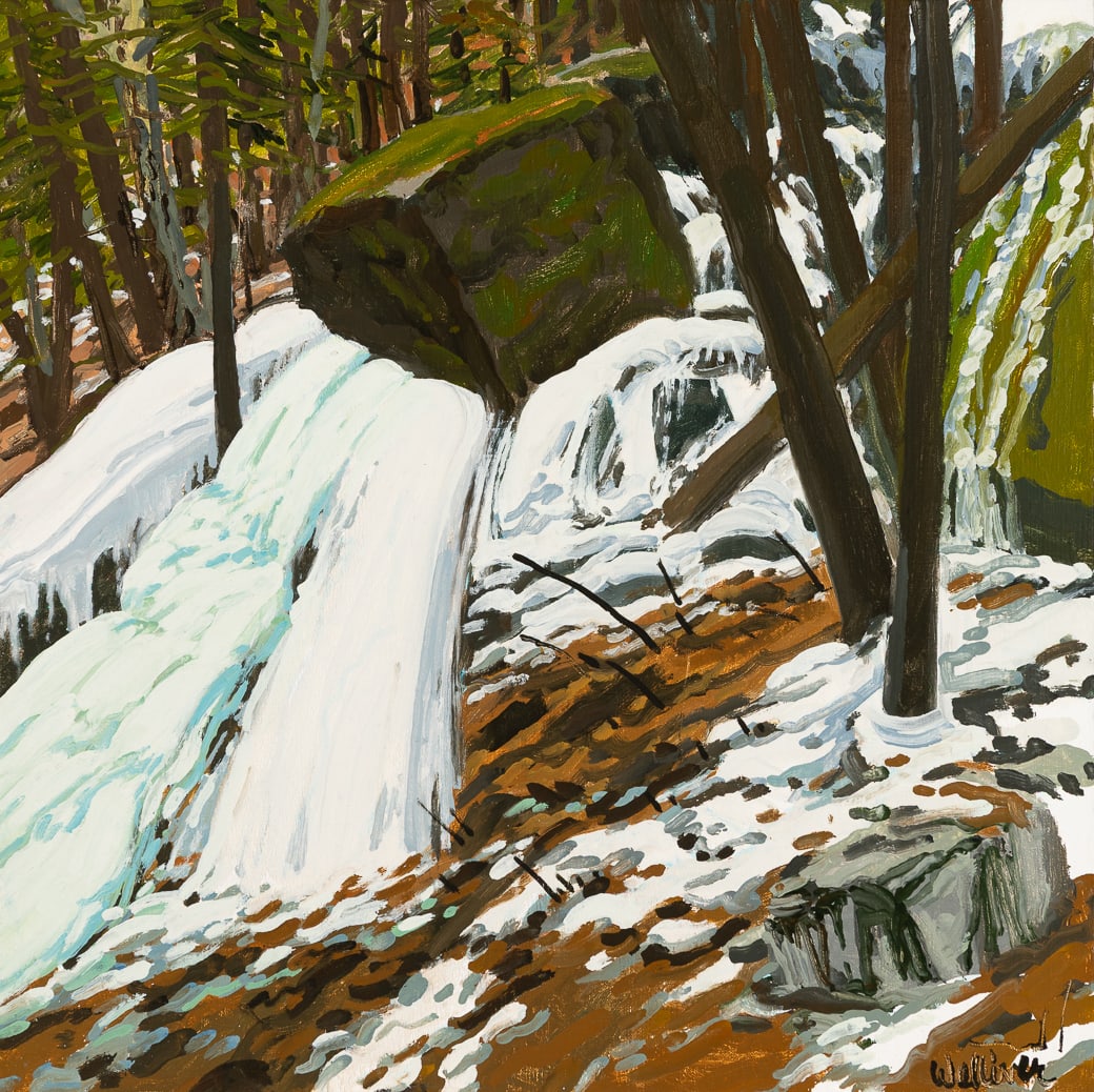 Neil Welliver (Am. 1929-2005), Study for Aqua Spring #2, 1997, Oil on canvas, framed (1 of 6)