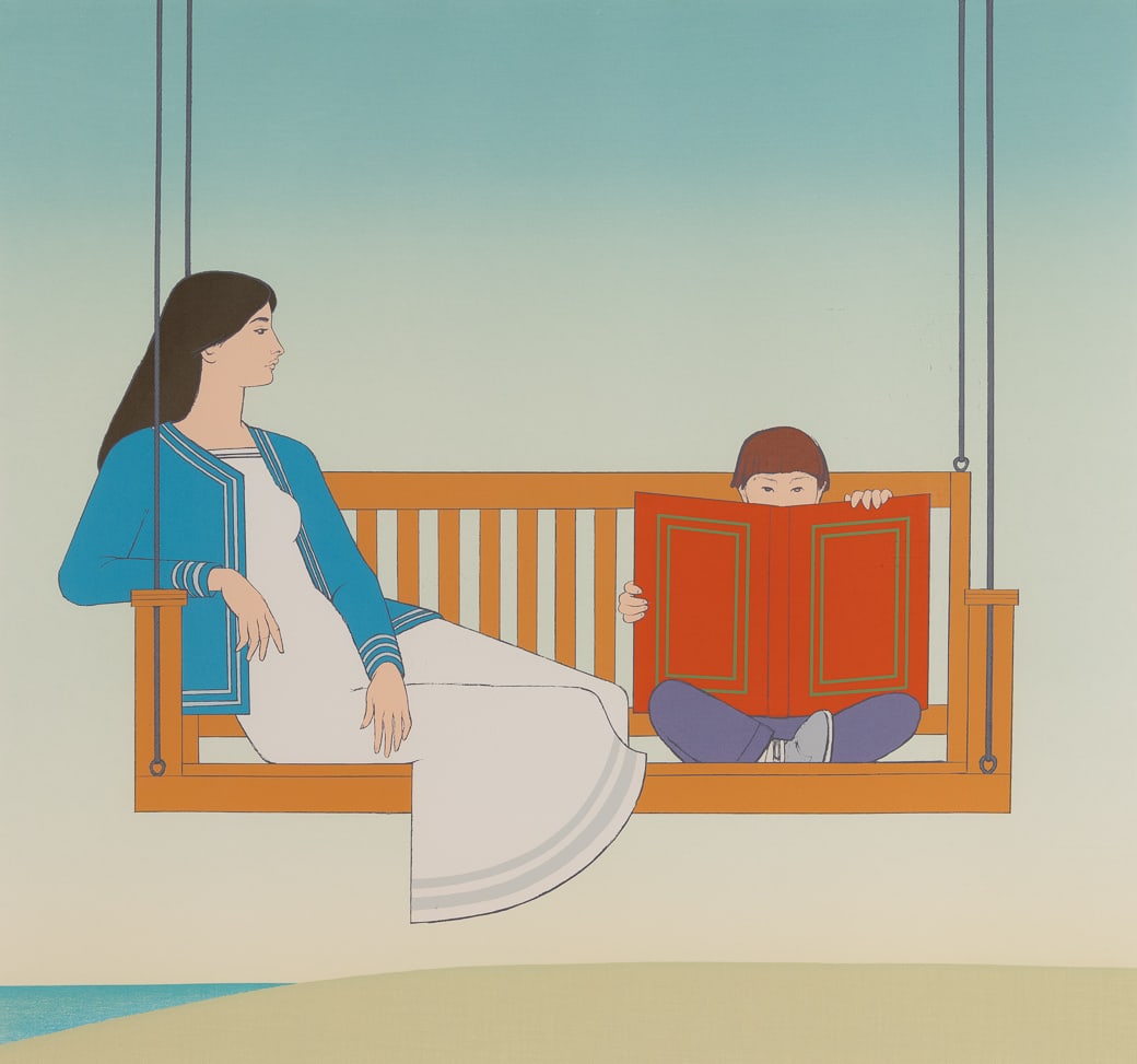 Will Barnet (Am. 1911-2012), "Summer" 1986, Lithograph and silkscreen, framed under glass (1 of 10)