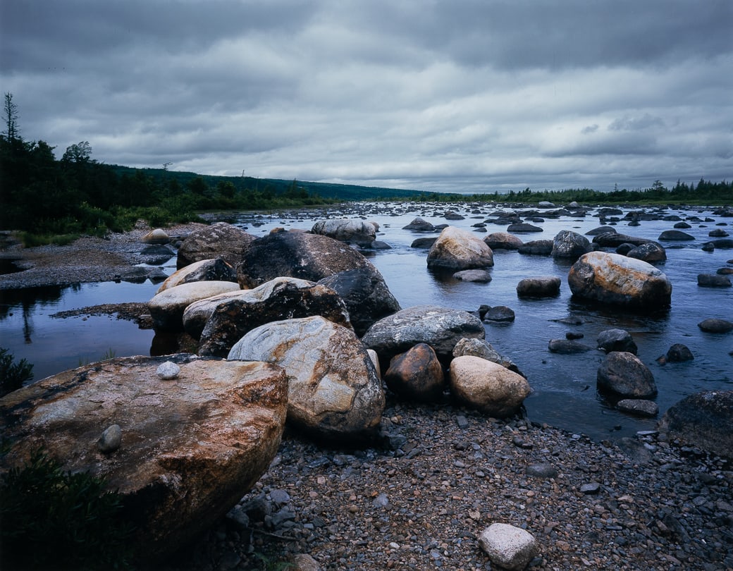 Melville McLean (Can. b. 1952), River Rocks, 1999, Chromogenic print, framed under glass: Melville McLean (Can. b. 1952) River Rocks, 1999 Chromogenic print, framed under glass Unsigned, Alexandre Gallery label on backing 17" x 21 3/4" sight, 24 5/8" x 28 5/8" framed