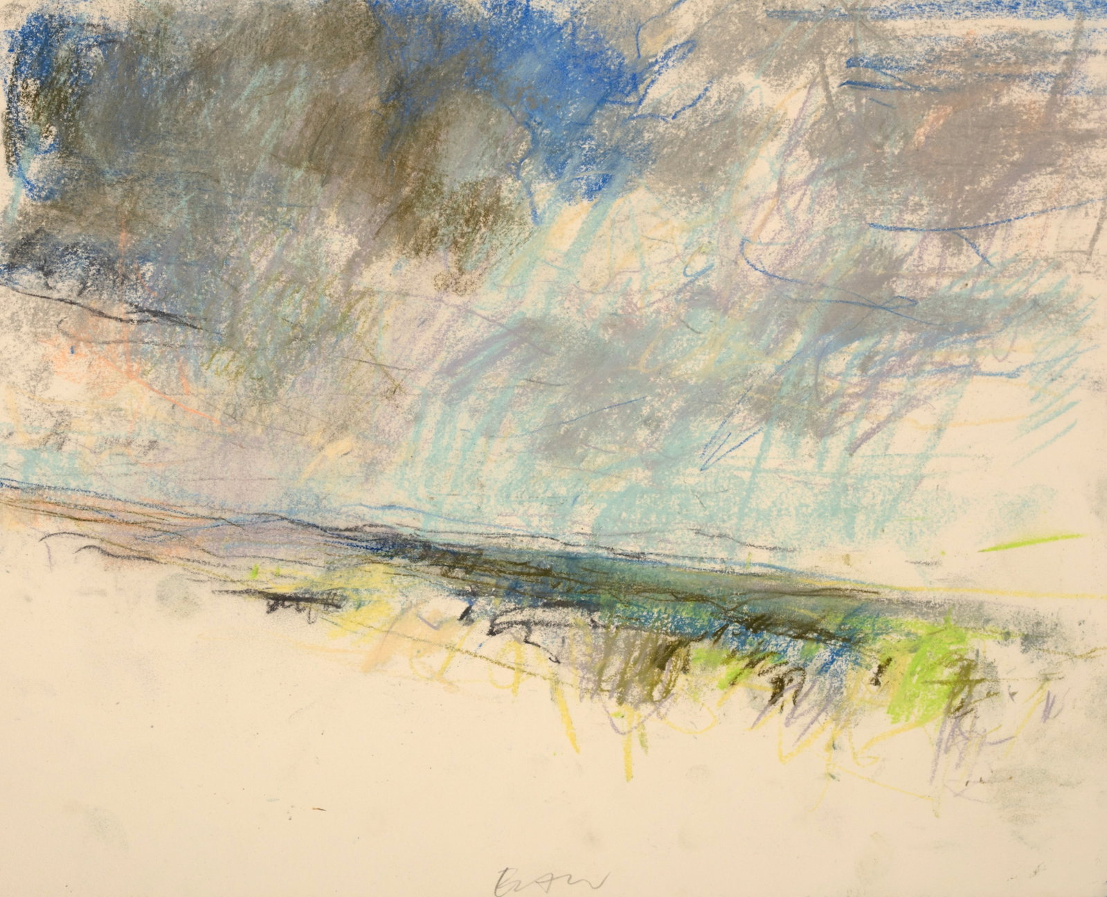 Eric Aho (Am. b. 1966), "West Brattleboro 5", Pastel on paper, framed under glass: Eric Aho (Am. b. 1966) "West Brattleboro 5" Pastel on paper, framed under glass Signed l.c., titled on verso 11" x 14" actual Provenance: Private collection