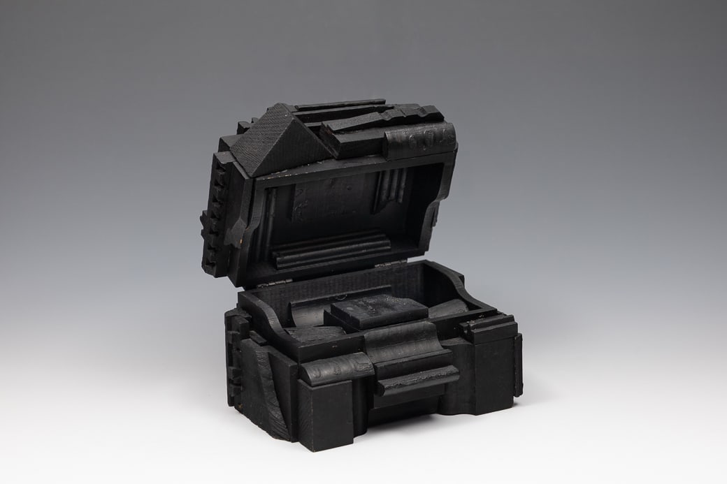 Louise Nevelson (Am. 1899-1988), Cryptic XLI, 1966, Painted wood construction (1 of 3)