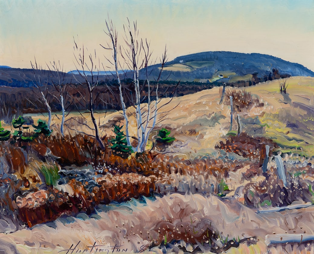 Christopher Huntington (Am. b. 1938), "November Afternoon, Cape North" 1982, Oil on canvas, framed (1 of 5)