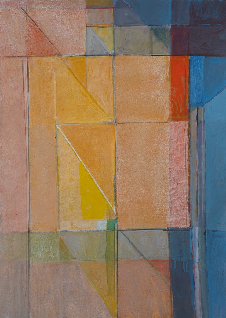 William McCartin (Am. 1905-2003), #29, 1984, Mixed media on paper, unframed (1 of 4)