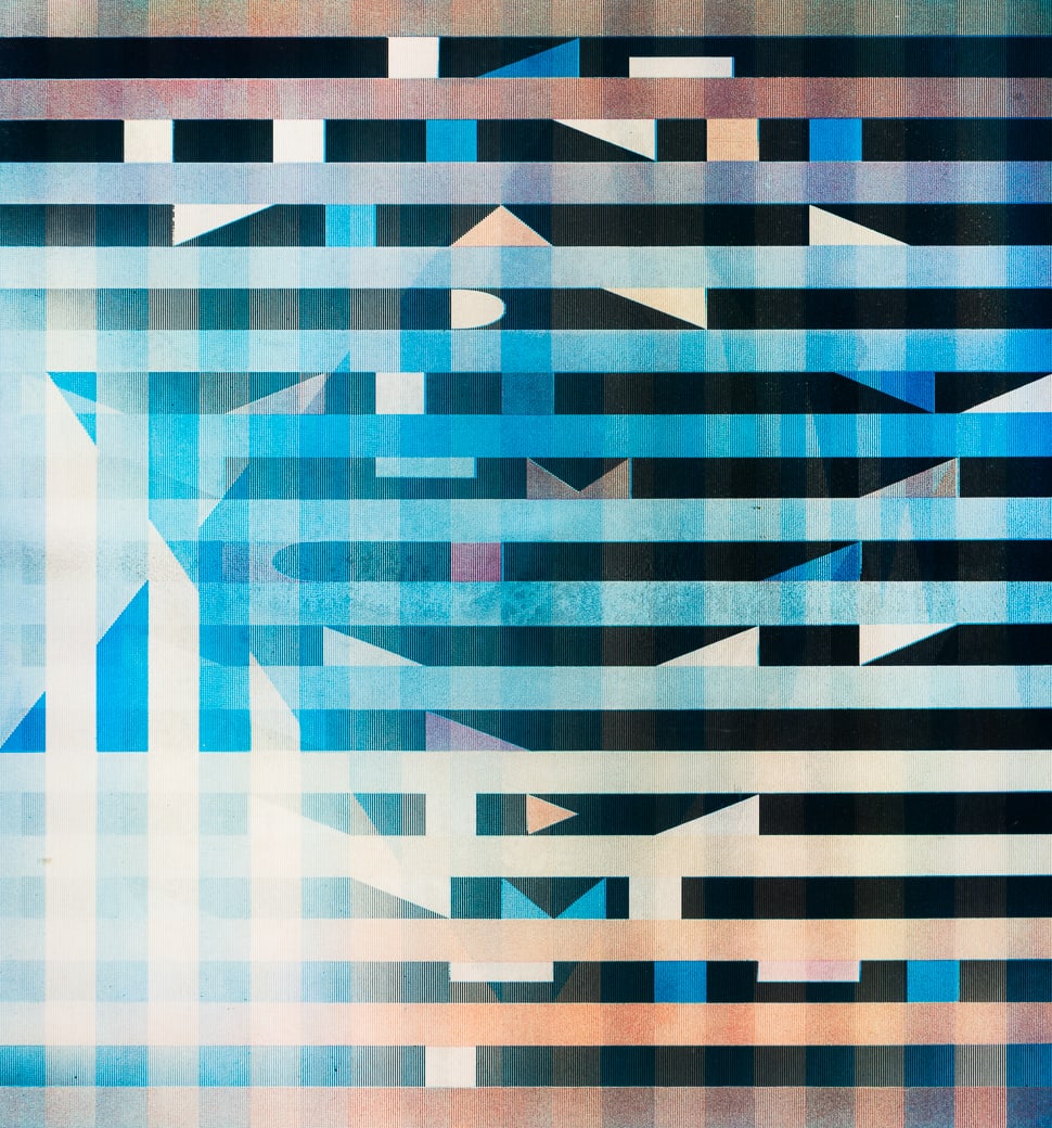 Yaacov Agam (Israeli b. 1928), Star of Love, Agamograph, framed (1 of 6)