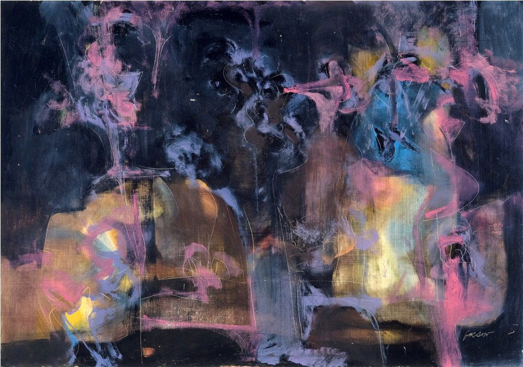 Untitled: Alan Gussow Am. 1931–1997 Untitled Signed "Gussow" l.r. Oil on board 24 x 34 1/2 in. (61.0 x 87.6 cm)