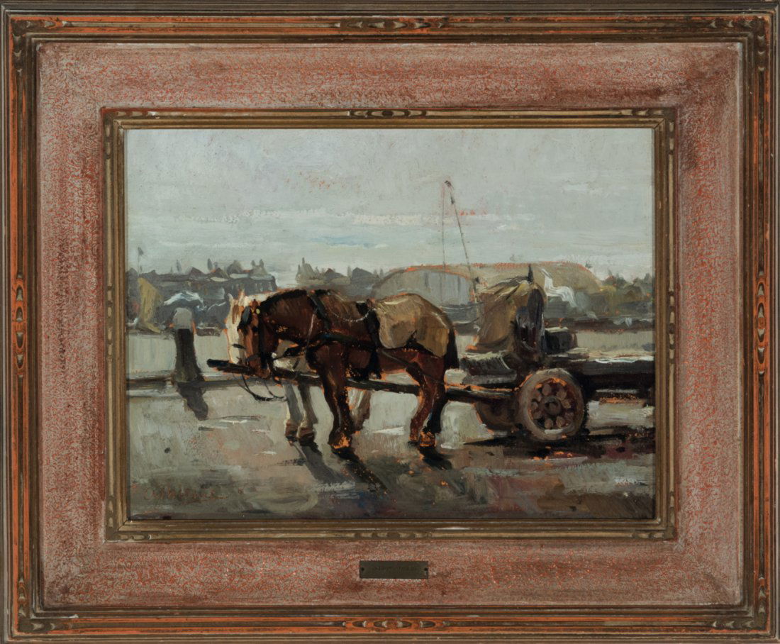 Anthony Thieme Afternoon Break: Anthony Thieme Am. 1888–1954 Afternoon Break Signed "A. Theime" l.l. Oil on board 12 x 15 3/4 in. 30.5 x 40.0 cm 12 x 15 3/4 in. 30.5 x 40.0 cm Anthony Thieme Oil on board "A. Theime" l.l.