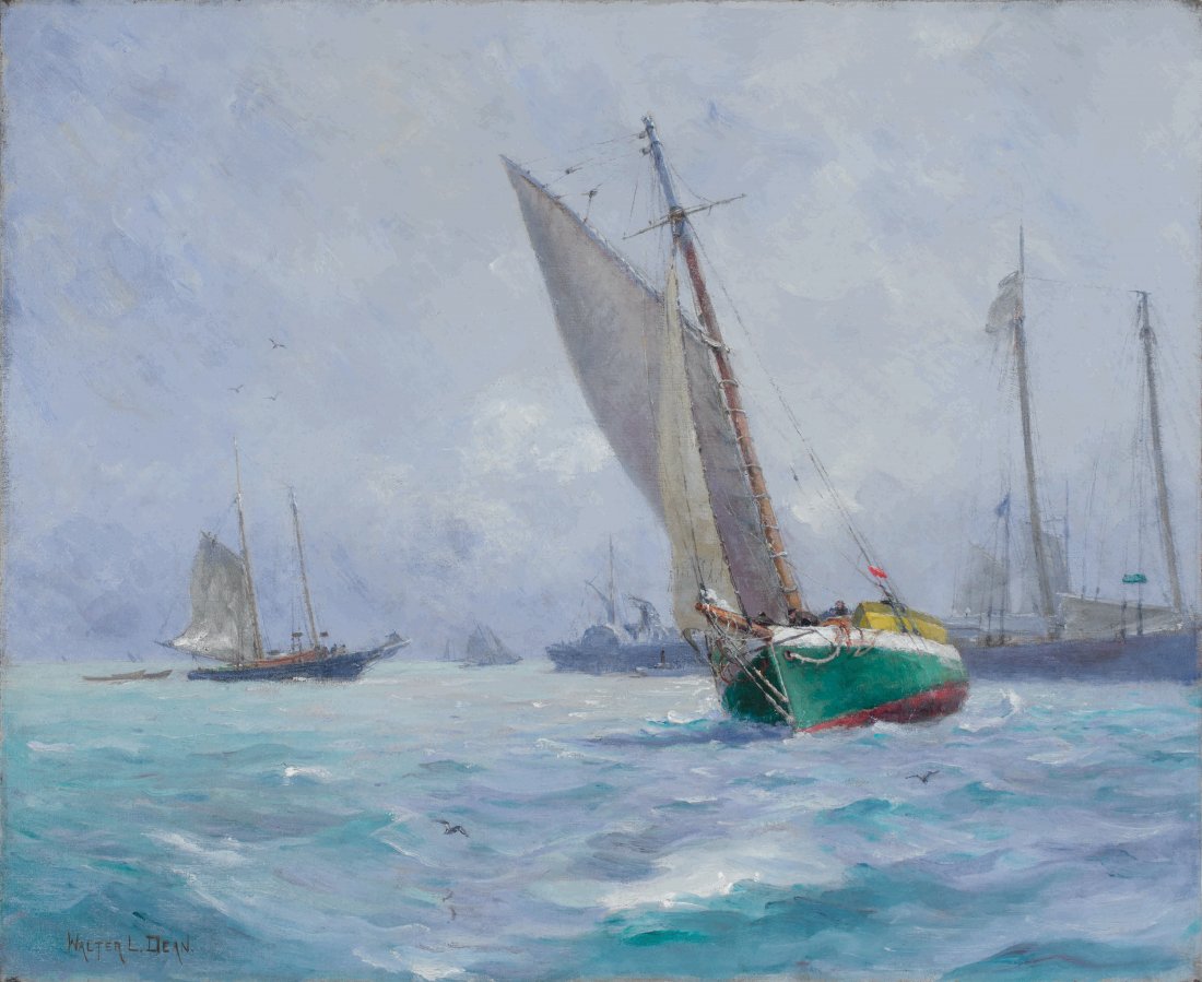 Walter Dean Am. 1854–1912: Venus Returning to Port Signed "Walter L. Dean" l.l. Oil on canvas 22 x 27 in. 55.9 x 68.6 cm