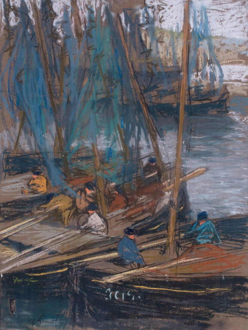 Charles Fromuth -  A Grey Evening in October, 1901 (1 of 3)