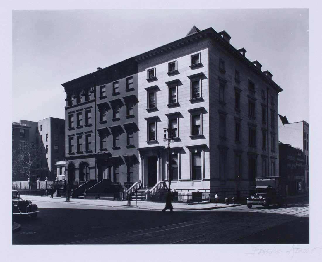 Berenice Abbott -  Fifth Avenue Houses, #4, 6, 8, 1936 (1 of 3)