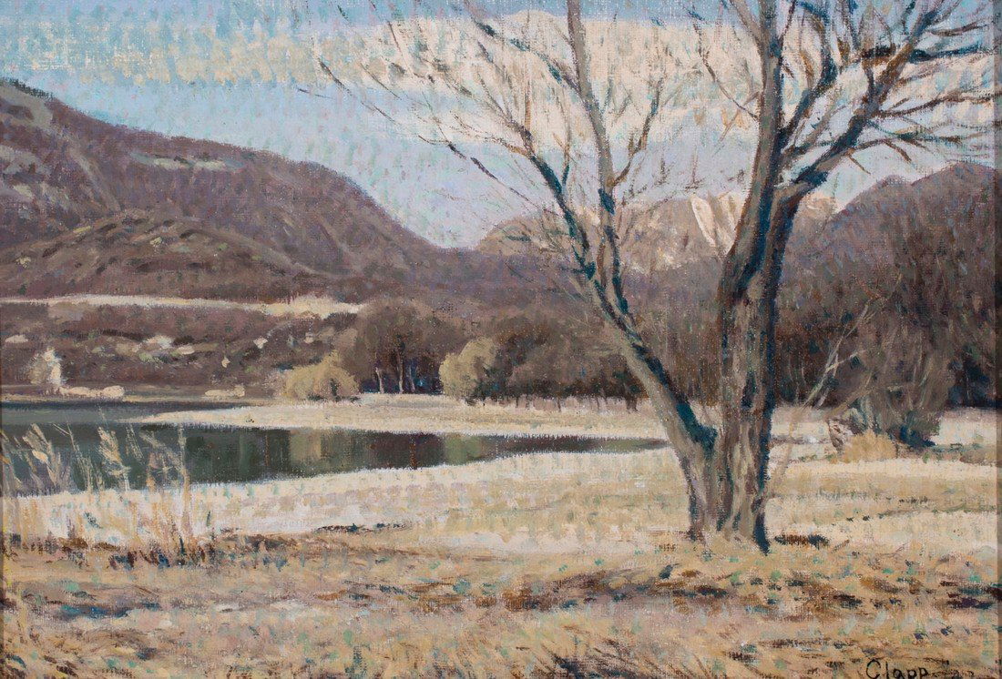 Attributed to William Henry Clapp -  Distant Mountains (1 of 3)